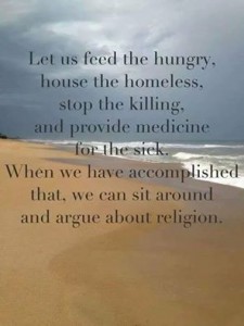 Let us feed the hungry