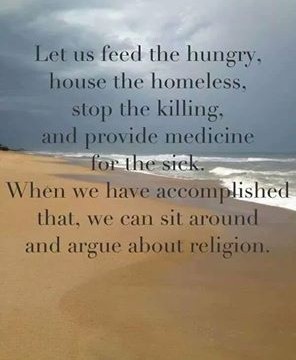 Let us feed the hungry